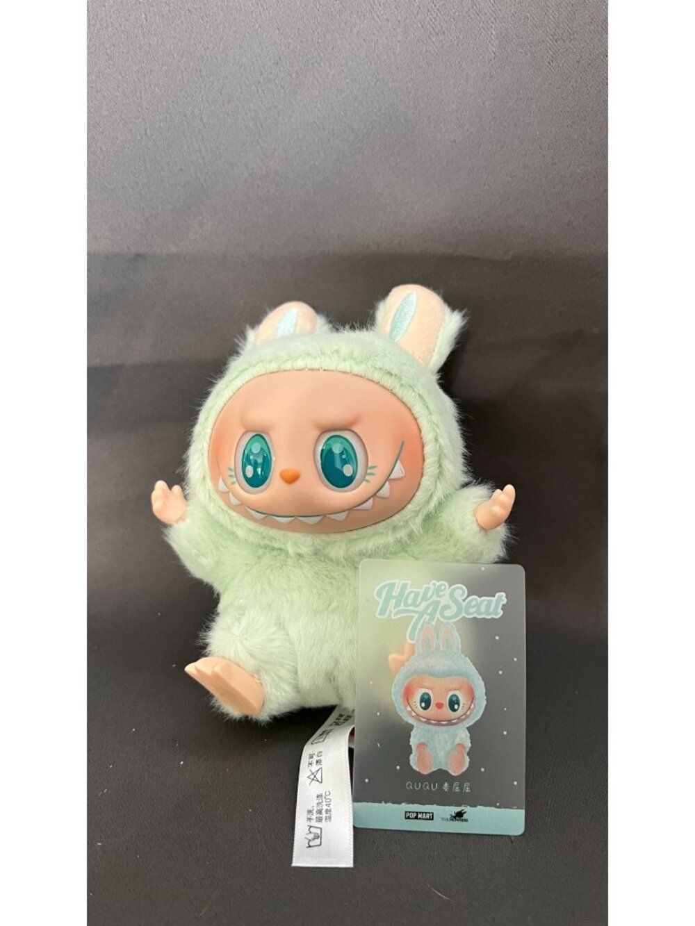 Pop Mart Labubu The Monsters QuQu Plush Doll Mint Green Collectible Figure